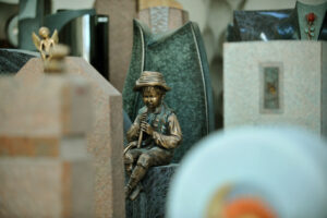 Musiker Bronzefigur als Dekoration für Grabmale